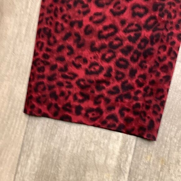 Womens Talbots Signature Animal Leopard Print Ankle Work Casual Career Pants - Picture 3 of 9